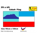 8994 90cm X 180cm Sabah Flag